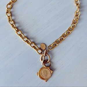 NWT SUSAN SHAW COIN TUGGLE NECKLACE - 20 INCHES LONG